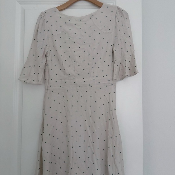 Free People women’s All Yours Polka Dot Mini front tie summer Dress size 6 - Picture 3 of 5
